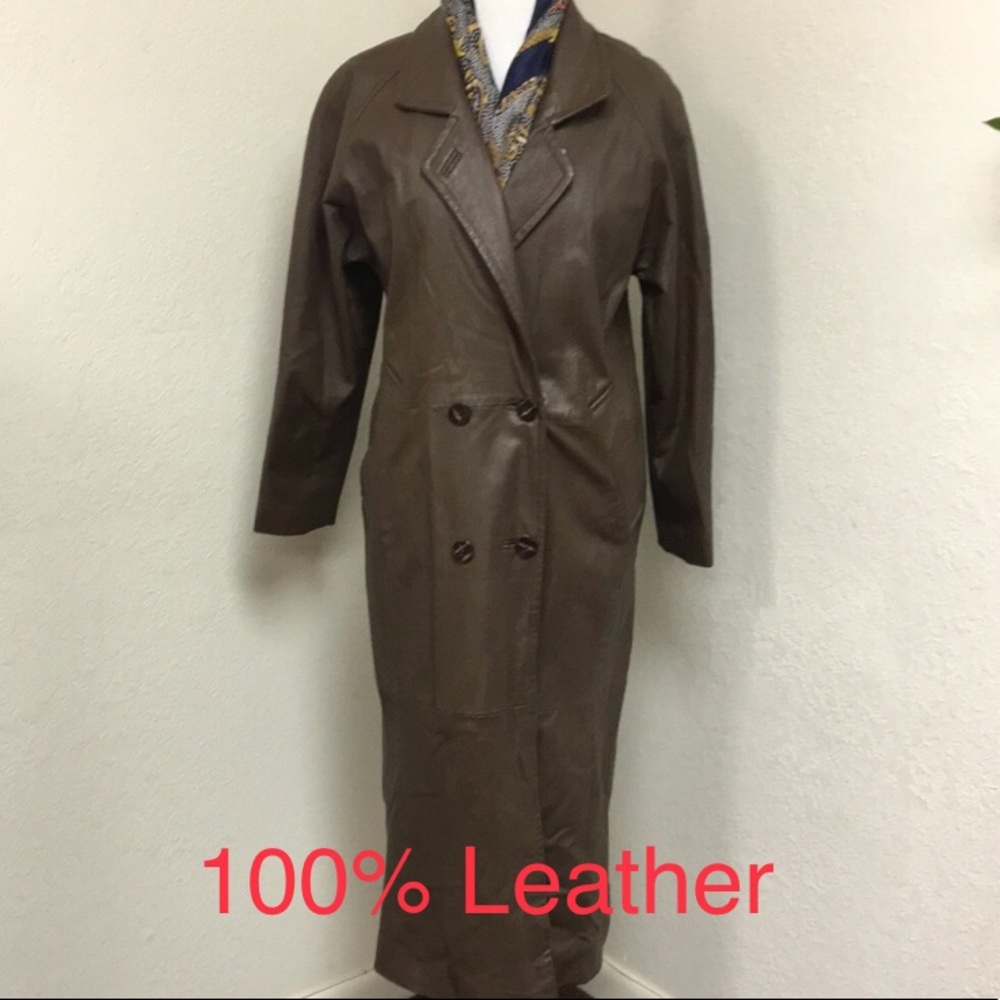 David Benjamin Brown Leather Jacket - image 1